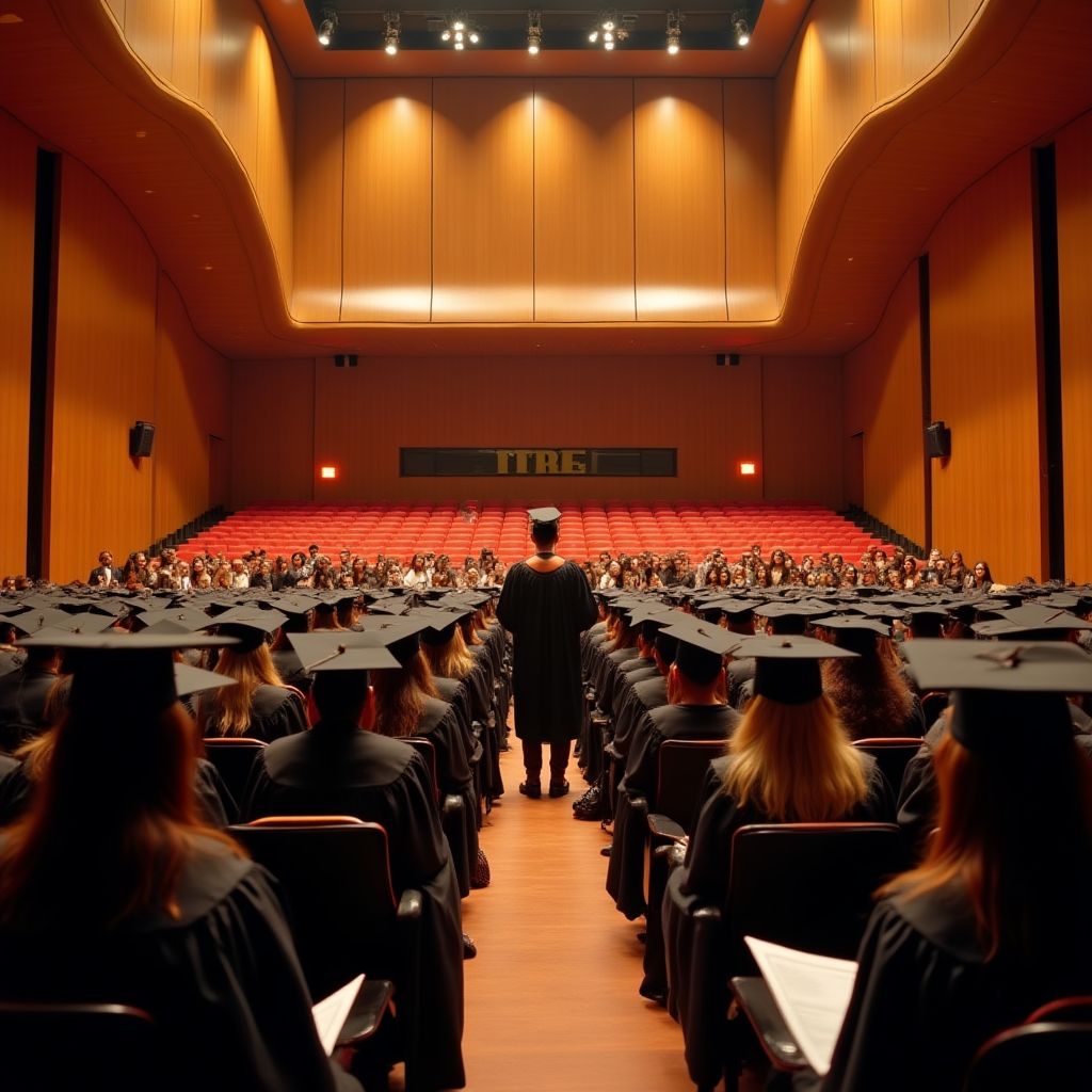 Ceremonia de graduación de estudiantes avanzados